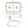 thumbnail image 2 of Barclay FSGDB4534-GPBL 33"; Granite Double Bowl Farmer Sink, 2 of 2