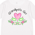 thumbnail image 4 of Inktastic Grandpa's Girl Heart Flowers Girls Long Sleeve Toddler T-Shirt, 4 of 5