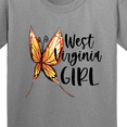 thumbnail image 4 of Inktastic West Virginia Girl Butterfly Youth T-Shirt, 4 of 5