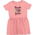thumbnail image 3 of Inktastic Though She Be but Little She is Fierce Shakespeare Girls Toddler Dress, 3 of 5
