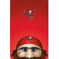 thumbnail image 4 of NFL Tampa Bay Buccaneers - S. Preston Mascot Captain Fear 20 Wall Poster with Pushpins, 22.375" x 34", 4 of 6