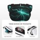 thumbnail image 5 of Disketp Green Lightning Flash Riñonera de Doble Capa, Bolsa de Cintura Ajustable para Viajes, Correr y Senderismo, Riñonera Ligera para Hombre y Mujer, 5 of 9