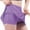 Purple, variant on Loopsun Womens Shorts, Summer Shorts for Women, Womens Yoga Skirts Pants High Waist Exercise and Fitness Pants Black XXL