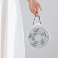 thumbnail image 5 of Ventilador de escritorio con alimentación USB, ventilador colgante para tienda de campaña, coche, caravana, hogar, oficina, cama, escuela, blanco, 5 of 5