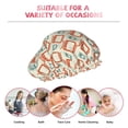 thumbnail image 7 of Gaeub Train1 Shower Caps for Women Men,Double Waterproof Layers Bathing Hat,Elastic and Reusable Bath Caps, 7 of 7
