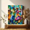 thumbnail image 6 of Vibrant Tiger Oil Painting Canvas Print， Perfect for Living Room， Bedroom， Office， Dining Room， Hallway Decor, 6 of 8