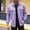 c01Purple, variant on USNSM Men's Long Sleeve Stylish Jacquard Shirt, Lightweight Loose Collared Casual Button Down Shirts with Flap Pockets Pink XXL