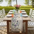 thumbnail image 4 of Table Runners 72 Inches Long Dress Scarves, Spring Flowers Farmhouse Kitchen/Dining Table Runner, Coffee Tablerunners, Vintage Floral Leaves Birds Pastoral Botanical 14x72 Inch, 4 of 9