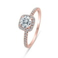 thumbnail image 2 of 3/4ctw Diamond Halo Engagement Ring in 10k  Rose Gold, 2 of 4