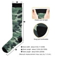 thumbnail image 3 of FORMRS Womens Knee High Socks Casual Long Thick Travel Daily Wear, 2 Pairs, Forest Camouflage Pattern, 3 of 6