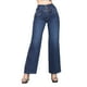 thumbnail image 1 of Jeans Mujer Corte Recto Tiro Alto Stretch Azul Medio, 1 of 7