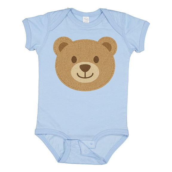 Inktastic Cute Teddy Bear Face for Kids Boys or Girls Baby Bodysuit