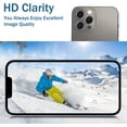 thumbnail image 3 of [2 Pack] Camera Lens Protector Compatible with iPhone 13 Pro Max 6.7" and iPhone 13 Pro 6.1", Ultra HD Plexiglass Camera Protector 8H Hardness, Alloy Frame, Scratch Resistant, Easy Install, Graphite, 3 of 5