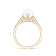 thumbnail image 2 of ANGARA Vintage Style Freshwater Cultured Pearl Ring in 14K Yellow Gold for Women | June Birthstone, Birthday, Anniversary, Jewelry Gift for Women | Pearl Ring, 2 of 8