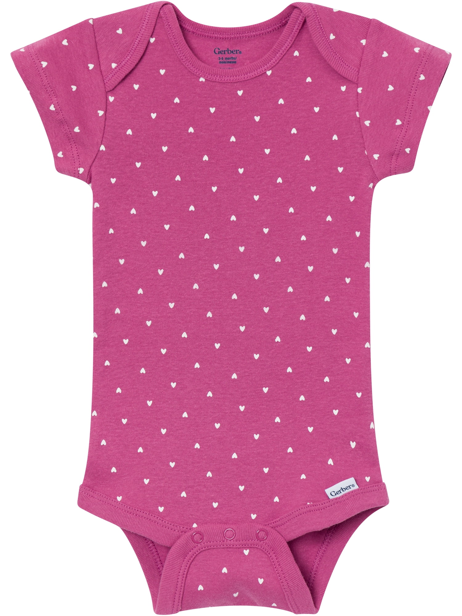 Gerber Baby Neutral Short Sleeve Onesies, 8-Pack, Sizes 0/3 Newborn - 12 Months