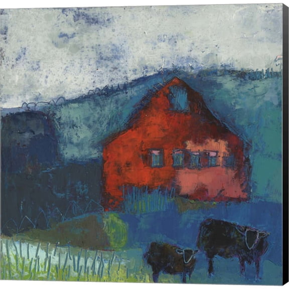 Great Art Now Bremen Bluff Barn by Sue Jachimiec, Canvas Wall Art, 12W x 12H