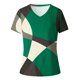 thumbnail image 4 of Fiudx Ropa de Mujer Camisetas Holgadas de Manga Corta con Cuello En V Informales con Estampado de Moda para Mujer, 4 of 4