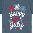 thumbnail image 3 of Instant Message - Happy 4Th Of July - Toddler & Youth Short Sleeve Graphic T-Shirt, 3 of 6