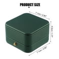 thumbnail image 2 of Unique Bargains 1Pc Earrings Box Jewelry Display Stand Earrings Organizer Case Plastic Gift Box for Wedding Green, 2 of 7