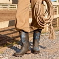 thumbnail image 5 of DREAM PAIRS Women's Mid-Calf Cowboy Boots Classic Embroidered Western Boots with Square Toe Comfortable Chunky Heel Vegan Leather Boots, 5 of 9
