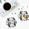 thumbnail image 4 of Lsque Labrador Retriever Dog Pattern 4" Drink Coasters Set of 4, PVC Leather Absorbent Coasters, Table Coaster Set Decorative Coffee Cup Coasters Housewarming Gift -Hexagon, 4 of 6