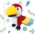 thumbnail image 2 of Marioneta de mano con forma de loro okegztoa para niños de 13.8 pulgadas con boca móvil, 2 of 6