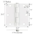 thumbnail image 2 of Design House 6-Pack 3.5" H x .25" Radius Butterfly Interior/Exterior Door Hinges, White, 2 of 12
