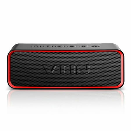 VTIN Portable Wireless Bluetooth Speaker with Extra Bass and Classic Audio, Exclusive Bass+, IPX6 Waterproof Rating, Shockproof, Scratchproof for Outdoor & Indoor Use, Home, Party, Car, Travel,