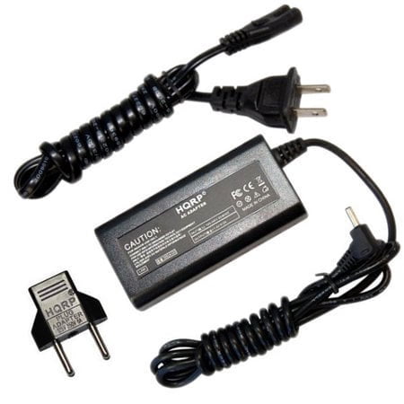 HQRP AC Adapter / Power Supply for Canon PowerShot SX10 IS / SX-10 / SX10IS Digital Camera - Replacement with USA Cord & Euro Plug Adapter