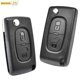 thumbnail image 2 of Bilnyckel Fjärrkontroll Flip Nyckel Skal Fodral 2 Knappar CE0523 CE0536 För Peugeot 308 207 307 3008 5008 807 För Citroen C2 C3 C4 C5 C6 C8 [Db], 2 of 5