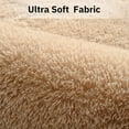 thumbnail image 6 of Junovo Oval Fluffy Area Rugs for Bedroom Plush Shaggy Carpet for Kids Room Bedside Nursery Mats, 2.6' x 5.3',Tan, 6 of 7