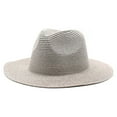 thumbnail image 4 of Happy Date Panama Hat Men Fedora Hats for Men Womens Straw Hat Summer Hat Straw Fedora Hats for Men Panama Hats for Women, 4 of 6