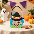 thumbnail image 6 of Gqtwoy Halloween Felts Candy Bucket, Multi Cartoon Design, Handheld Goodie Bag, Reusable Storage Tote for Halloween Parties, Festive Event Accessory, 6 of 6