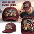 thumbnail image 6 of 9/11 25th Anniversary Hat 911 We Will Never Forget Baseball Cap Patriotic Vintage Hats for Men Women, 6 of 6