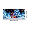 thumbnail image 2 of Christmas UV Fluorescent Garage Door Decorations 13x6 Ft, Large Holiday Party Background Banner for DIY Enthusiasts Holiday Celebration and Outdoor Decor,A, 2 of 2