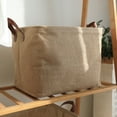 thumbnail image 2 of Storage Basket Decorative Dense Stitches Fabric Dirty Clothes Basket for Laundry, 2 of 7