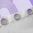 thumbnail image 4 of Manfei Retro Geometric Line Blackout Curtains Set of 2 (52x84 Each),Modern Abstract Art Window Curtains,Purple Circle Circular Curtains and Drapes For Men Women,Ultra Soft Home Decor, 4 of 6