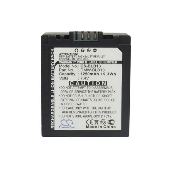 Replacement Battery For Panasonic 7.4v 1250mAh/9.25Wh Camera Battery