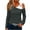 Dark Gray women fall cold shoulder tops a1, variant on thefmos Women Fall Winter Cold Shoulder Long Sleeve Asymmetric Solid Casual Pullover Tops Dressy V Neck Loose Blouses Trendy Going Out Vacation Clothes, Red 2XL