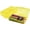 Yellow, variant on Plastic Pencil Box, Clear Pencil Box, Large Plastic Pencil Case Crayon Box, Colored Hard Pencil Case Organizer, Maker Organizer with Lid, Small Art Craft Storage Containers Pen Box, Gray
