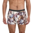 thumbnail image 1 of Balery Sea Shells Calzoncillos bóxer para hombre, ropa interior de algodón suave y transpirable con cinturilla de nailon-XX-Large, 1 of 5