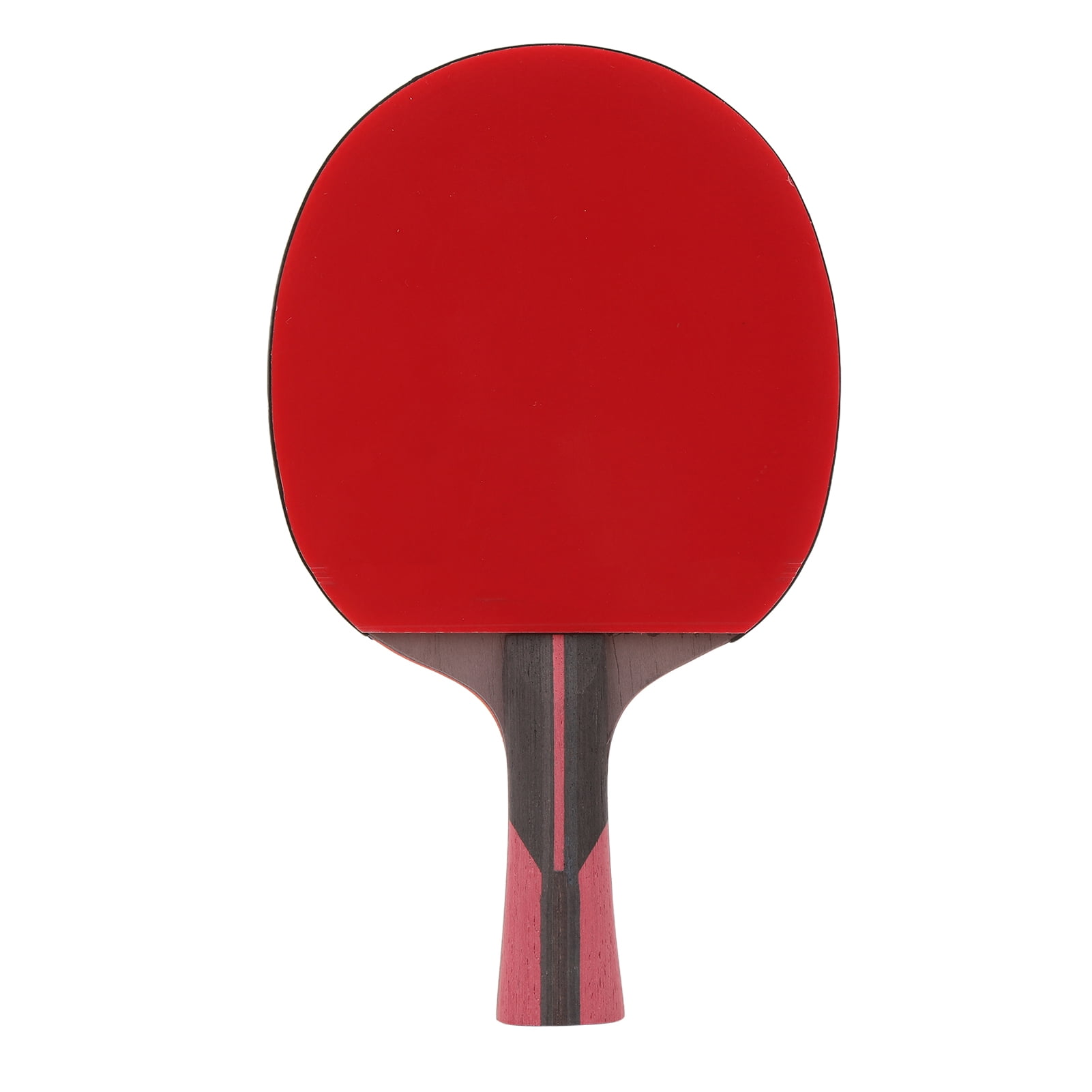 YAHHU 6-Star Table Tennis Paddle 7-Ply Wood Ping Pong Bat Shakehand Grip Racket, Red/Black (11.02 inches / 28 cm)