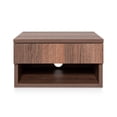 thumbnail image 7 of JONATHAN Y Ettore 15.71" Mid-Century Modern Floating Wall Mounted Nightstand with Soft-Close Drawer and Cable Hole, Dark Brown, 7 of 7