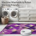 thumbnail image 5 of ODIKA 8'x10' Machine Washable Non-Slip Area Rug, Art Inspired Fan and Motif Design High Traffic Rug, Purple, 221144, 5 of 7