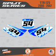 thumbnail image 4 of Kalair GFX Graphics Kit for Yamaha TTR125 (2000-2007) Split Series, 4 of 5