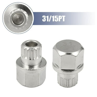 LKMEI 31/15PT Hollow Car Anti Theft Wheel Lock Lug Nut Screw Removal Key for BMW