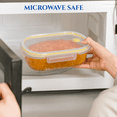 thumbnail image 3 of Neoflam 12-Pieces Airtight Kitchen Storage with Lid, Oval Bento Glass Food Container with Vent, Microwave Meal Prep Canister, Dishwasher and Oven Safe (39oz / 1.2 Liter / 4.8 cups), 3 of 9