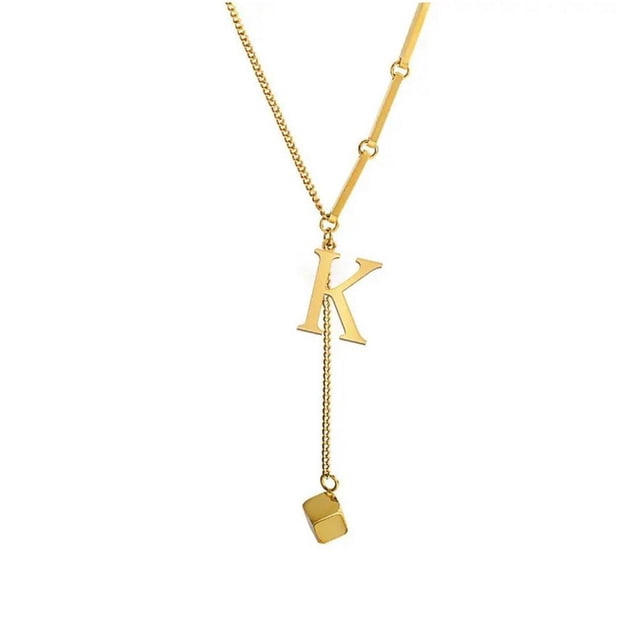 Pendentif Alphabet 26 Lettres Mode Collier Initiale pour Femmes C5L3