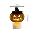thumbnail image 2 of Electronic Candle Lights Festival LED Halloween Wind Lights Decorative Injection Durable Metal Material Pumpkin Shape for Indoor Outdoor Party Desktop, 2 of 4
