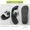 thumbnail image 7 of GZHJMY Stylish Slides for Women Men, Panda with a hacker theme Soft Flexible Slip-on Sandals Slippers, 7 of 7